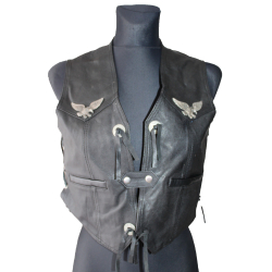 KAMIZELKA MOTOR SKÓRA RUNNING BEAR rozm. 2XL dziecko